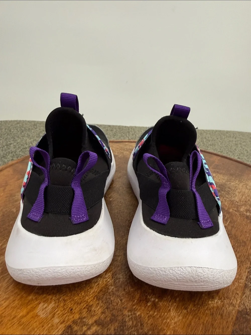 Under Armour Shoes Girls Kids 2 Slip On RunPlay Sneakers Black Purple Pink Camo